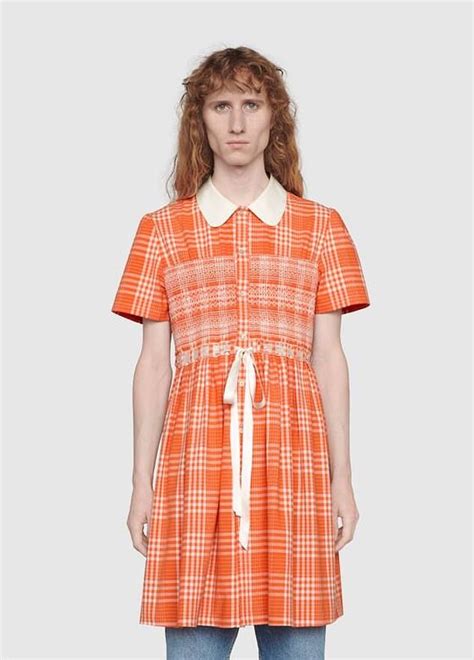 gucci tartan dress for men|Gucci unveils tartan dress for men to fight 'toxic stereotypes'.